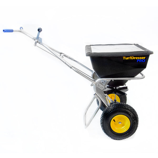 NOW AVAILABLE FOR PRE-ORDER: ERGO-PRO SPY80-1S-TD 80# TURFDRESSER PRO WITH SIDE DEFLECTOR